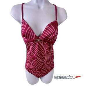 SPEEDO WOMENS 1PC BATHING SUIT PINK SIZE M